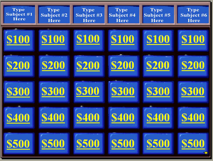 who wants to be a millionaire powerpoint game